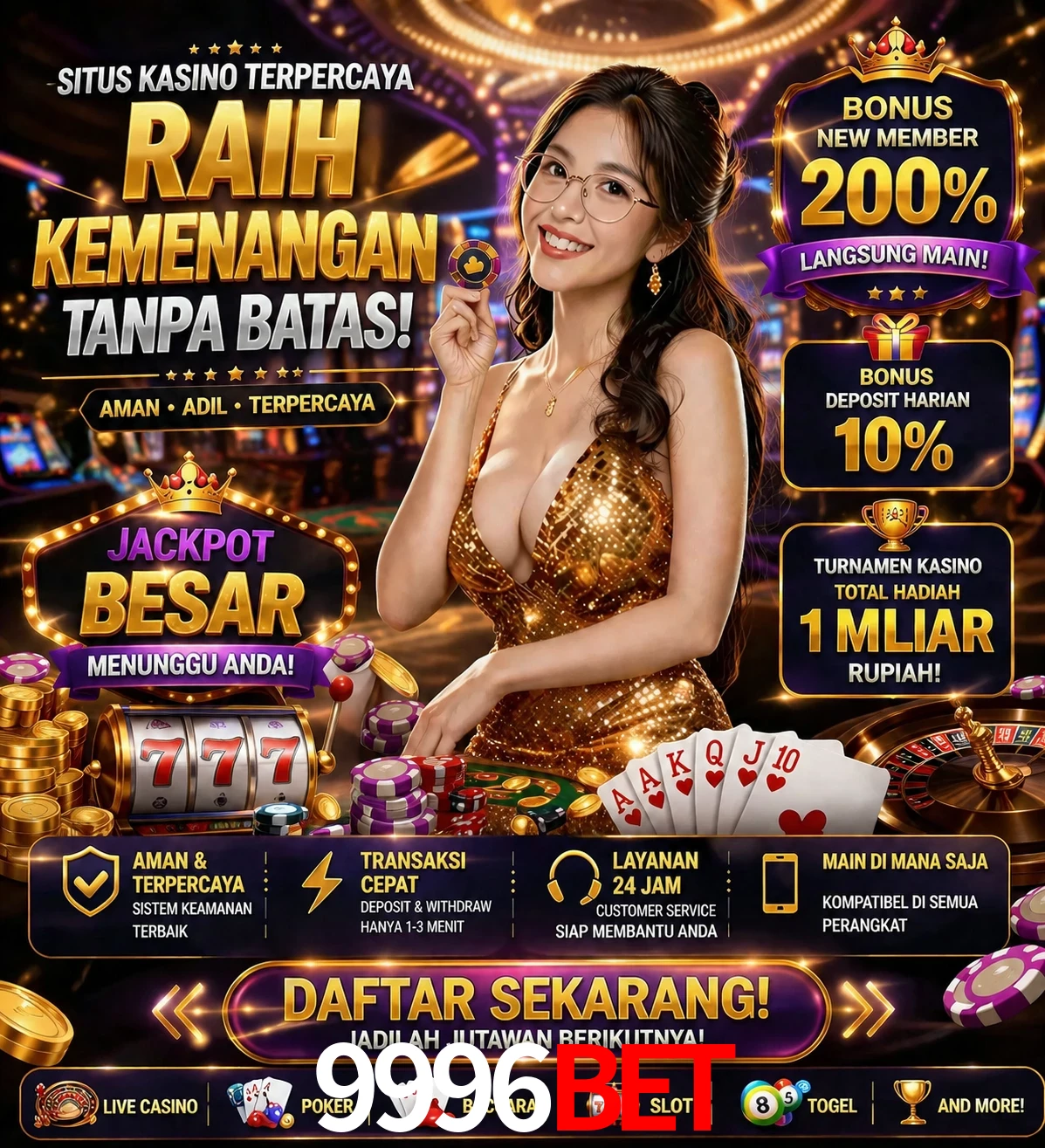 Roleta e blackjack 9996bet